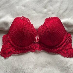 La SENZA red lace beyond sexy ultimate plunge bra